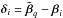 \hbox{$\bdelta_i=\tilde{\bbeta}_q-\bbeta_i$}