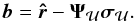 \begin{equation} \bb=\brh-\bAt_{\MCU}\bsigma_{\MCU}. \end{equation}