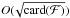 \hbox{$O(\!\sqrt{\text{card}(\MCF)})$}