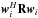 \hbox{$\bw_i^H \bR \bw_i$}