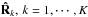 \hbox{$\bRh_k, \, k=1,\cdots,K$}