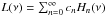\hbox{$L(\nu)=\sum_{n=0}^\infty c_nH_n(\nu)$}