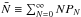 \hbox{$\bar N\equiv \sum_{N=0}^{\infty} N P_N$}