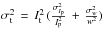 \hbox{$\sigma_{\rm t}^2 \,=\, I_{\rm t}^2 \, ( \frac{\sigma^2_{I_{\rm p}}}{I_{\rm p}^2}\,+\,\frac{\sigma^2_w}{w^2} )$}