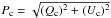\hbox{$P{_{\mathrm{c}}} = \sqrt{{(Q{_{\mathrm{c}}})^2} + {(U{_{\mathrm{c}}})^2}}$}