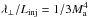 \hbox{$\lambda_{\perp}/L_{\rm inj}= 1/3 M_{\rm a}^4$}