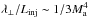 \hbox{$\lambda_{\perp}/L_{\rm inj} \sim 1/3 M_{\rm a}^4$}