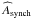 \hbox{$\widehat{A}_{\rm synch} $}