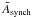 \hbox{${\bar A}_{\rm synch}$}