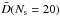 \hbox{$\bar{D}(N_{\rm s}=20)$}