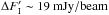 \hbox{$\Delta F'_\mathrm{I}\sim19~\mathrm{mJy/beam}$}