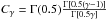 \hbox{$C_\gamma=\Gamma(0.5)\frac{\Gamma[0.5(\gamma-1)]}{\Gamma[0.5\gamma]}$}