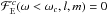 \hbox{$\mathcal{F}_{\rm E}^c(\omega < \omega_c,l,m) = 0$}