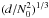 \hbox{$(d/N_0^2)^{1/3}$}