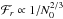 \hbox{$\mathcal{F}_r \propto 1/N_0^{2/3}$}
