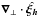 \hbox{$\boldsymbol{\nabla}_{\perp} \cdot\hat{\boldsymbol{\xi_h}}$}