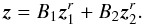 \appendix \setcounter{section}{2} \begin{equation} \vec{z}=B_1\vec{z}_1^r+B_2\vec{z}_2^r. \end{equation}