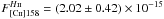 \hbox{$F_{\rm[C{\textsc {ii}}]158}^ {H{\textsc {ii}}} =(2.02\pm0.42)\times 10^{-15}$}