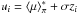 \hbox{$u_{i} = \langle \mu \rangle_{\pi}^{*} + \sigma z_{i}$}