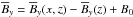 \hbox{$\mean{B}_y=\mean{B}_y(x,z)-\mean{B}_y{(z)}+B_0$}