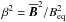\hbox{$\beta^2=\meanv{B}^2/\Beq^2$}