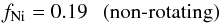 \begin{equation} f_{\rm Ni}=0.19 \mbox{\ \ \ (non-rotating)} \end{equation}