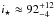 \hbox{$i_{\star} \approx 92^{+12}_{-4}$}