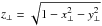 \hbox{$z_{\perp} = \sqrt{1 - x_{\perp}^2 - y_{\perp}^2}$}