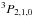 \hbox{$^3P_{2,1,0}$}