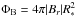 \hbox{$\Phi_{\rm B} = 4\pi |B_{r}| R^{2}_{*}$}