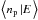 \hbox{$\left\langle n_{\mathrm{p}}\left|E\right.\right\rangle $}