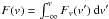 \hbox{$F(v)=\int_{-\infty}^{v} F_v(v')\,{\rm d}v'$}