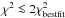 \hbox{$\chi^2 \la 2\chi^2_{\rm bestfit}$}