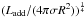 \hbox{$(\Ladd/(4 \pi \sigma R^2))^{1 \over 4}$}
