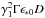 \hbox{$ \gamma_1^2 \Gamma \epsilon_{*0}D$}