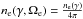\hbox{$n_{\rm e}(\gamma,\Omega_{\rm e})=\frac{n_{\rm e}(\gamma)}{4 \pi}$}