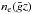 \hbox{$n_{\rm e}(\bar{g}z)$}