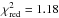 \hbox{$\chi^2_\mathrm{red}=1.18$}