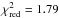 \hbox{$\chi^{2}_\mathrm{red}=1.79$}
