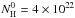 \hbox{$N_{\rm H}^0 = 4 \times 10^{22}$}
