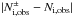 \hbox{$|N_{\rm i,obs}^\pm - N_{\rm i,obs}|$}