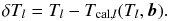 \appendix \setcounter{section}{1} \begin{equation} \small \delta T_{l} = T_{l} - T_{{\rm cal},l}(T_{l},{\vec b}). \label{eq:differ} \end{equation}