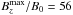\hbox{$B_z^{\rm max}/B_0=56$}