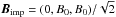 \hbox{$\BB_{\rm imp}=(0,B_0,B_0){/}\sqrt{2}$}