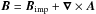 \hbox{$\BB=\BB_{\rm imp} +\nab\times\AAA$}