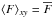 \hbox{$\bra{F}_{xy}=\mean{F}$}