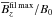 \hbox{$\Bfm/B_0$}