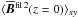 \hbox{$\bra{{\meanBB^{\rm fil\,2}}(z=0)}_{xy}$}