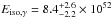 \hbox{$E_{\rm{iso},\gamma} = 8.4^{+2.6}_{-2.2}\times10^{52}$}