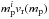 \hbox{$m_{\rm p}^i v_{\rm r}(m_{\rm p})$}